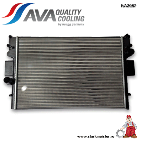 Радиатор 650x456x37mm охлаждающей жидкости двигателя Eng.F1AE Iveco Daily III/IV 2.2D/2.9D M/T